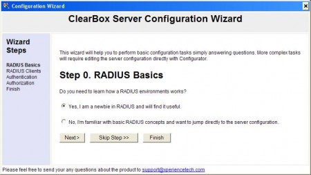 clearbox server configuration wizard