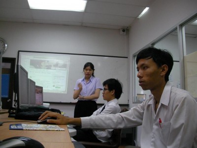 presentation of a student