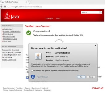 java verified