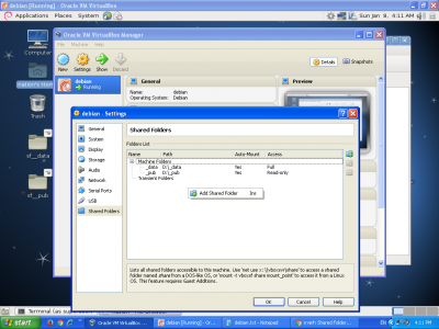 share folder in debian 