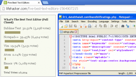 notepad++ is free editor for programmer