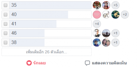 ตัวอย่างผลของกิจกรรม one click รวมรุ่น