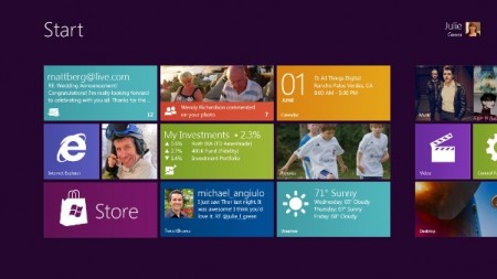 Windows 8 : start menu