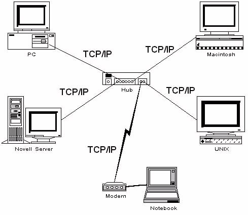 การทำงานร่วมกันของ TCP/IP กับ Modem