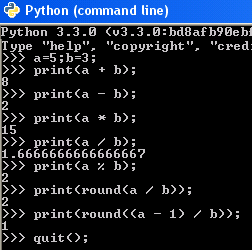 python command line