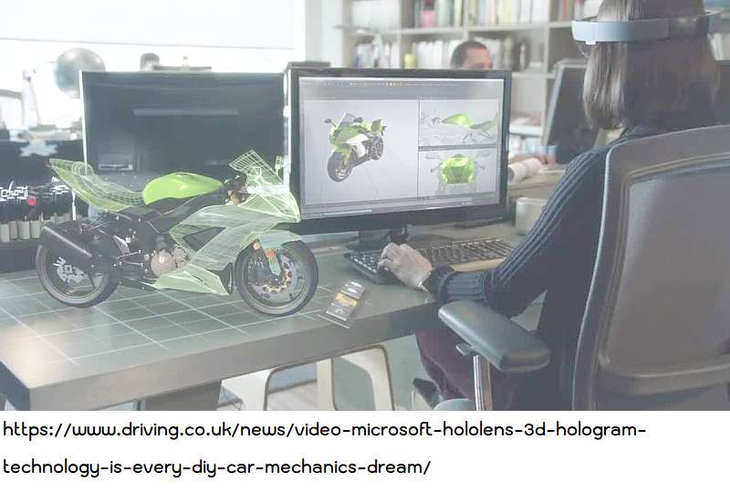 การออกแบบวิศวกรรม ด้วย [Microsoft Hololens](https://www.driving.co.uk/news/video-microsoft-hololens-3d-hologram-technology-is-every-diy-car-mechanics-dream/) 