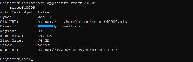 heroku login เพื่อ push ผ่าน command line