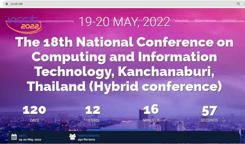 The 18th National Conference on Computing and Information Technology