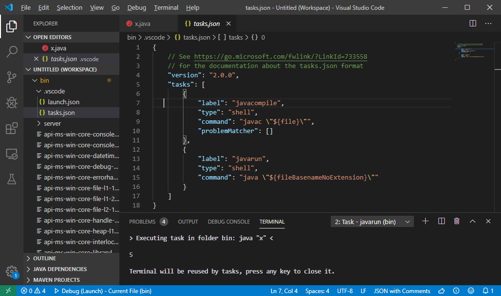 cara run php di terminal vscode